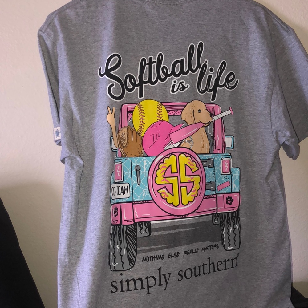 Brand new simply southern softball is life shirt